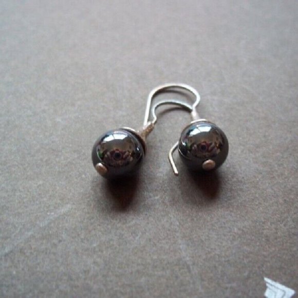 Silpada Sterling Silver 925 Hematite Earrings - Picture 5 of 5